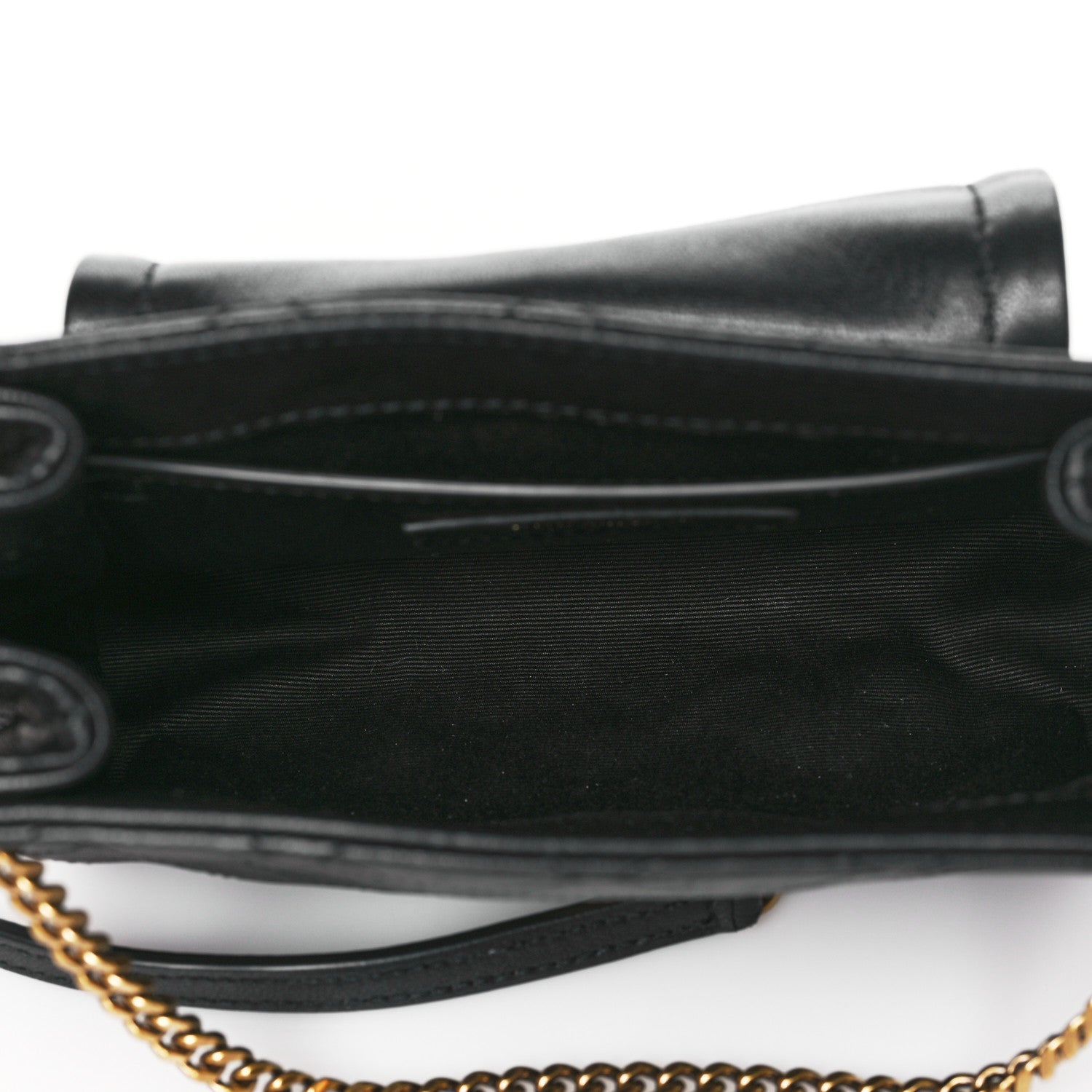 Saint Laurent Lambskin Quilted Monogram Mini Nolita Black 5 of 10