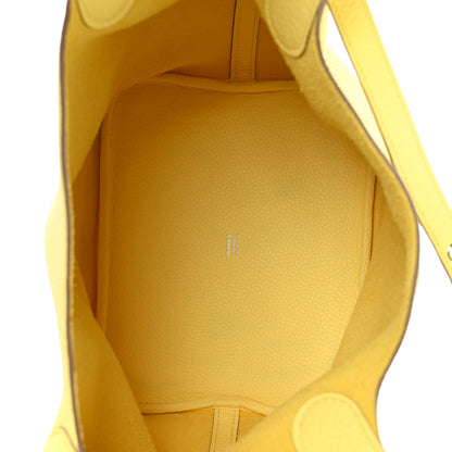 Hermes Taurillon Clemence Picotin Lock 22 MM Lime 5 of 12