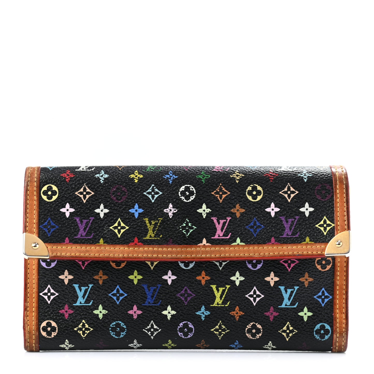 Monogram Multicolor Porte Tresor International Wallet Black