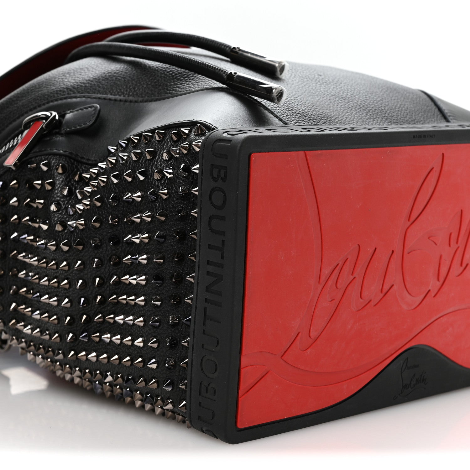 Christian Louboutin Calfskin Spiked Explorafunk Backpack Black 8 of 9