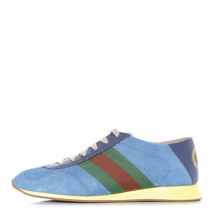 Gucci Suede Web Womens Rocket Sneakers 38.5 Bright Splash Thunder 1 of 9
