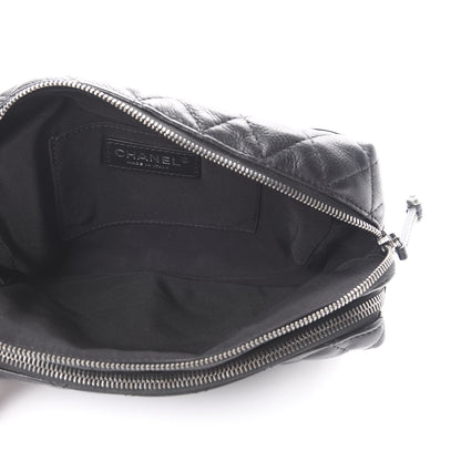Chanel Calfskin Quilted Waist Bag Black 4 of 9