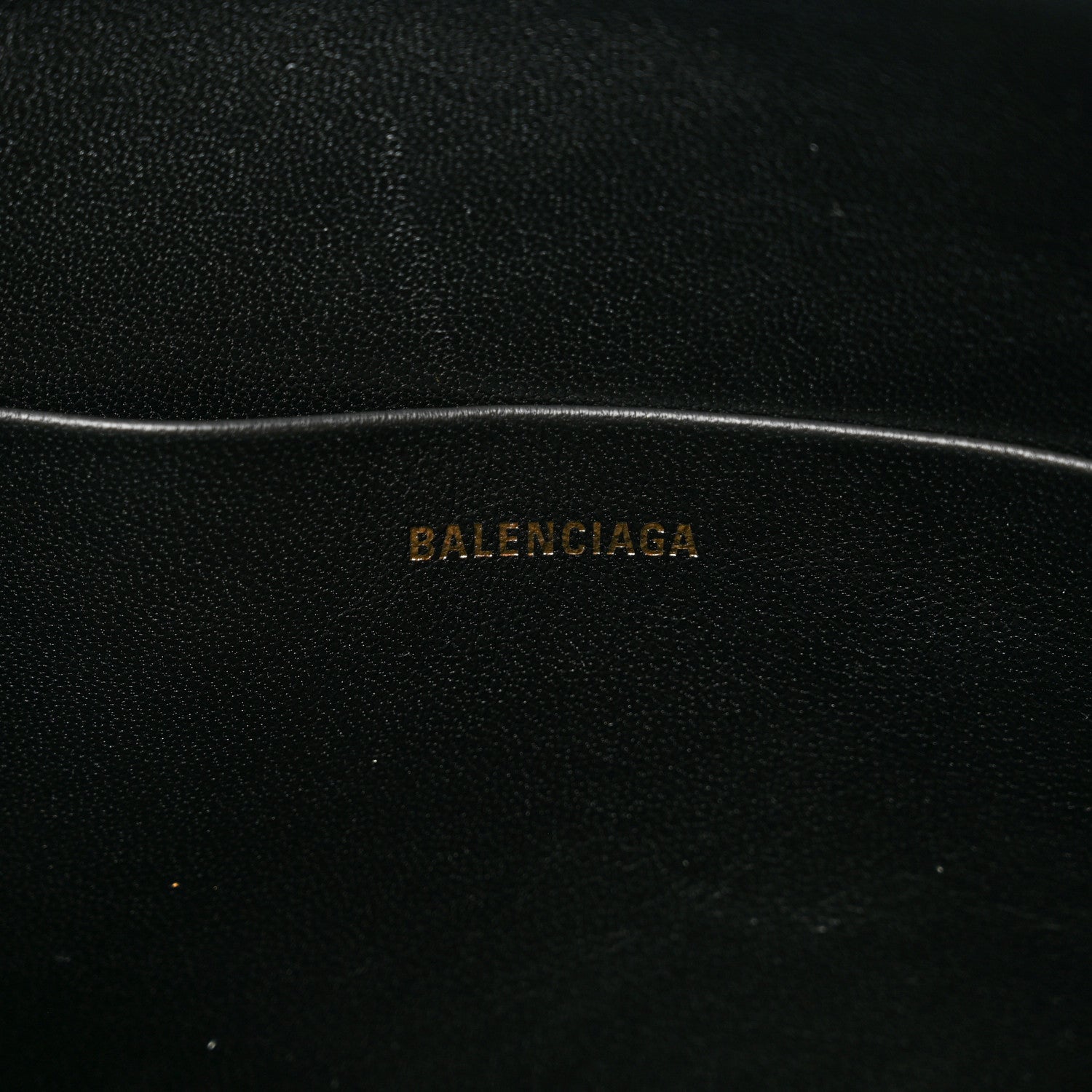 Balenciaga Grained Calfskin Large Ville Zip Pouch Black 6 of 7