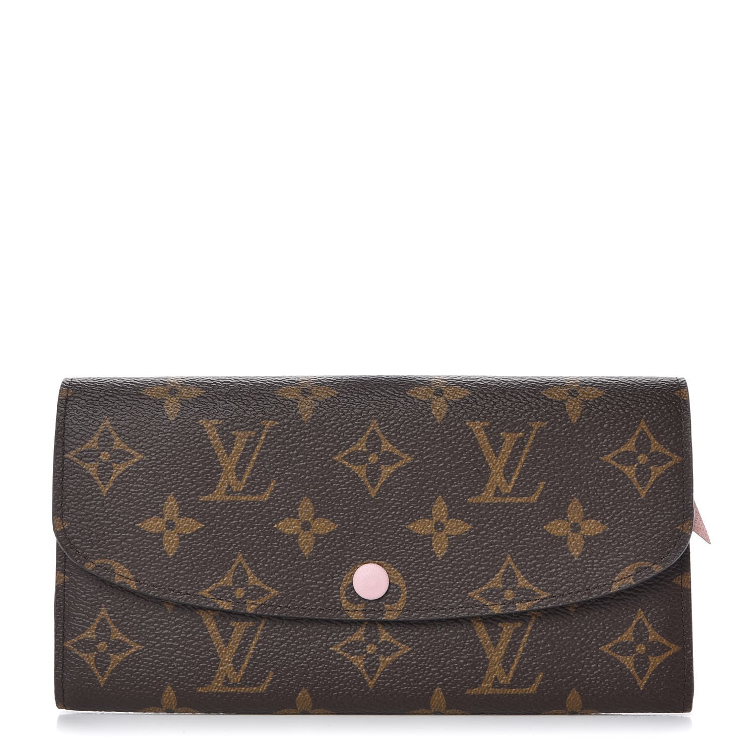 Louis Vuitton Monogram Emilie Wallet Rose Ballerine 1 of 7