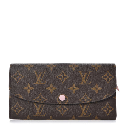Louis Vuitton Monogram Emilie Wallet Rose Ballerine 1 of 7