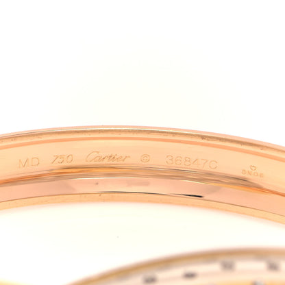 Cartier 18K Pink Yellow White Gold Trinity Celestial Bangle Bracelet 4 of 4