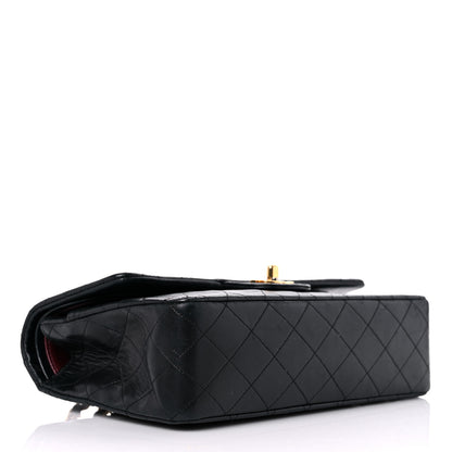 Chanel Lambskin Quilted Medium Double Flap Black 4 of 21