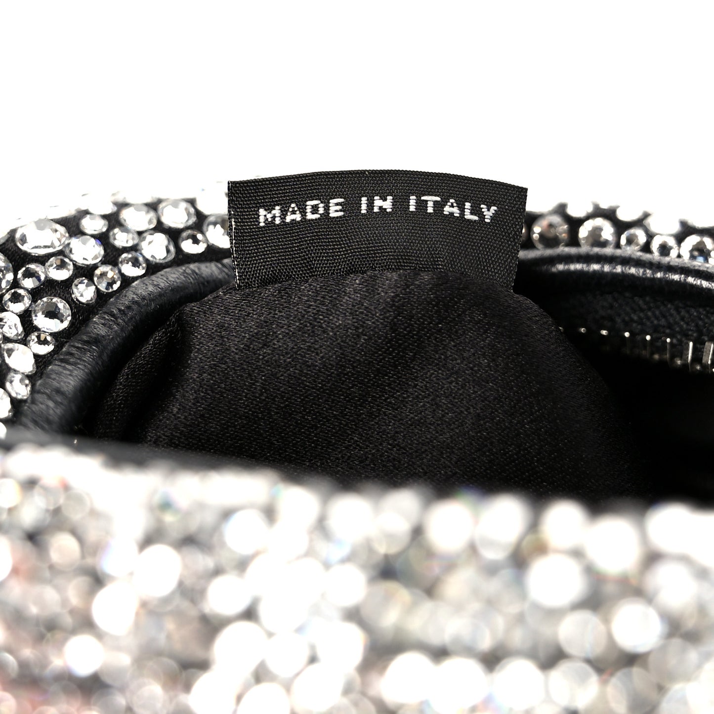 Crystal Silk Starlight Mini Wander Hobo Black
