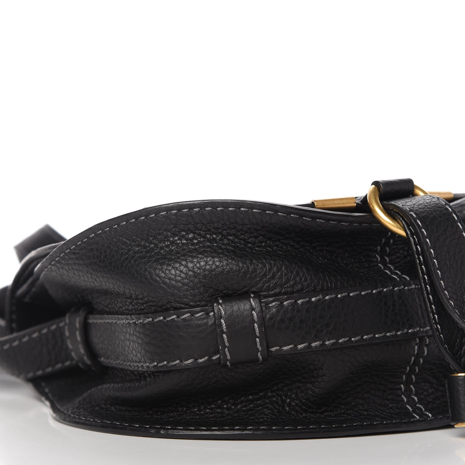 Chloe Calfskin Mini Marcie Round Crossbody Bag Black 6 of 10