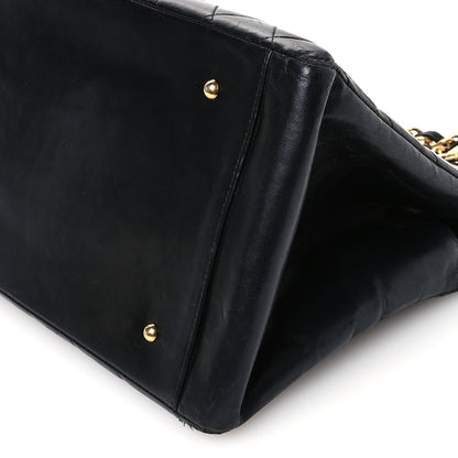 Chanel Lambskin Quilted Grand Shopping Tote GST Black 11 of 13