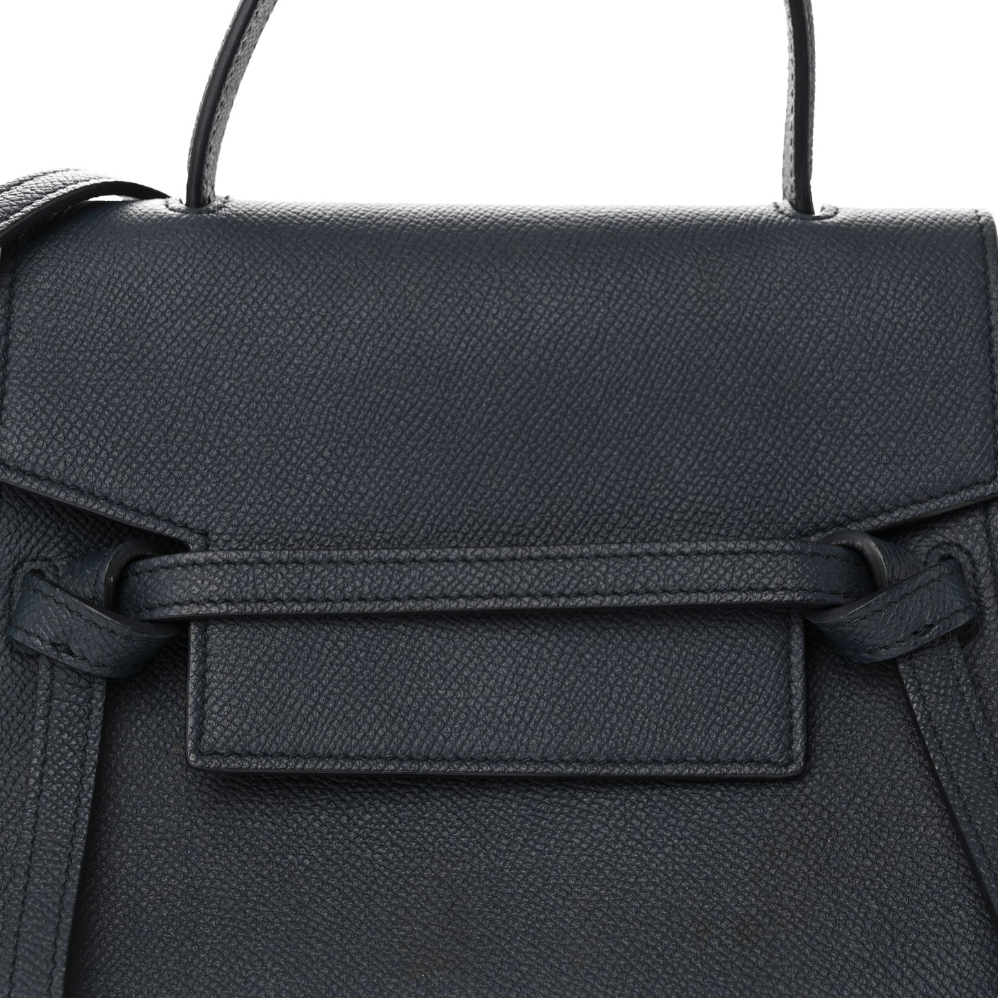 Baby Grained Calfskin Nano Belt Bag Abyss Blue