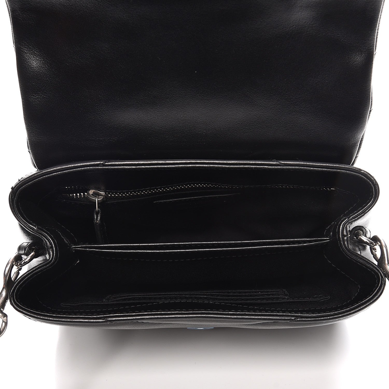 Saint Laurent Calfskin Y Quilted Monogram Toy Loulou Crossbody Bag Black 5 of 8