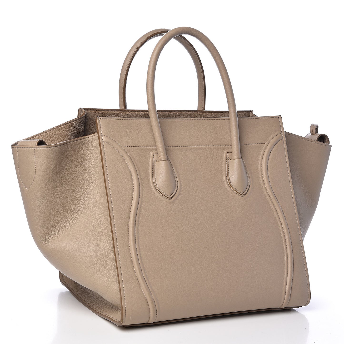 Supple Calfskin Medium Phantom Luggage Beige