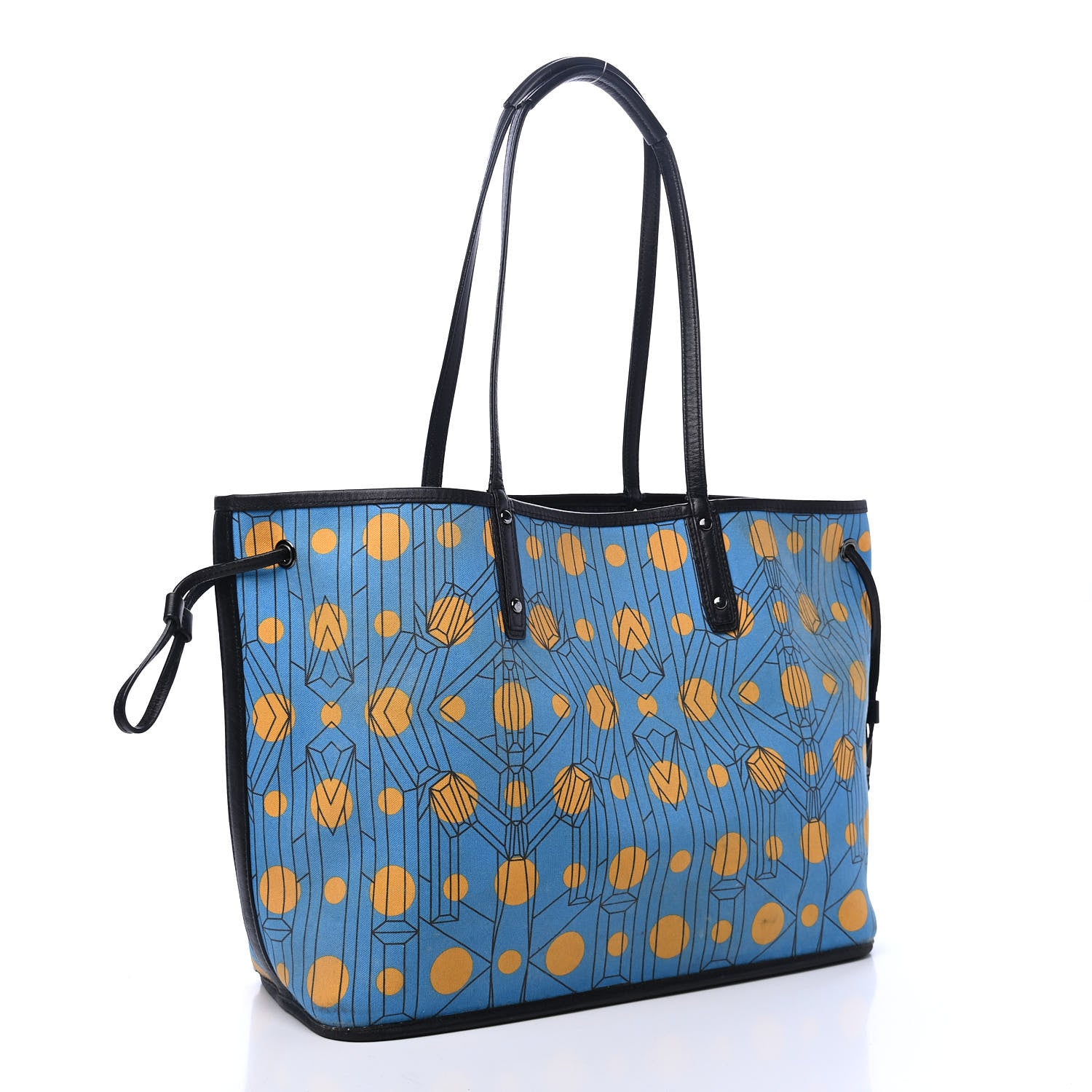 MCM Visetos Large Reversible Shopper Tote Black 7 of 12