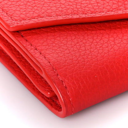 Louis Vuitton Soft Calfskin My Lockme Compact Wallet Poppy 8 of 9