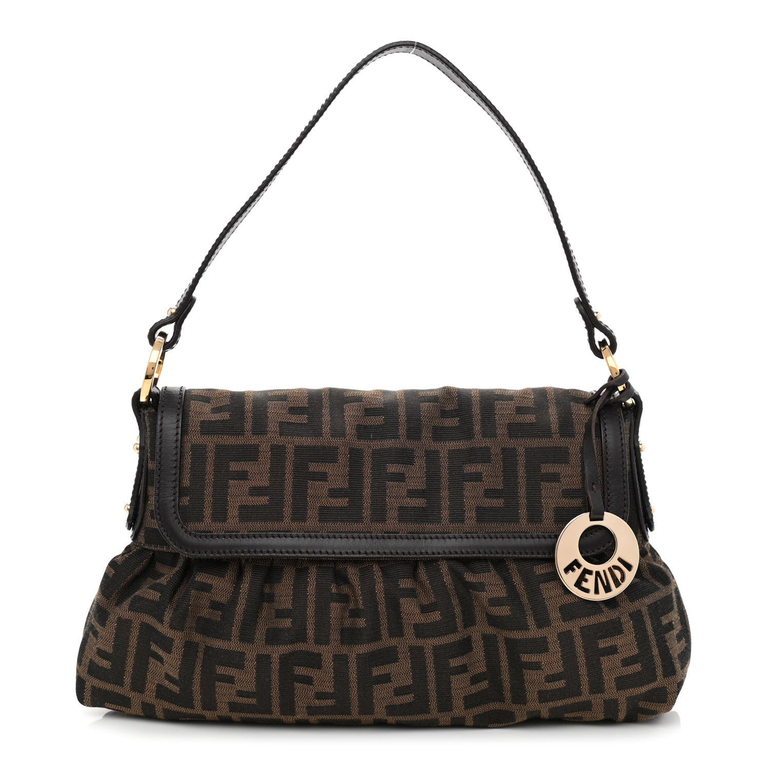 Fendi Zucca Small Chef Shoulder Bag Tobacco 1 of 10