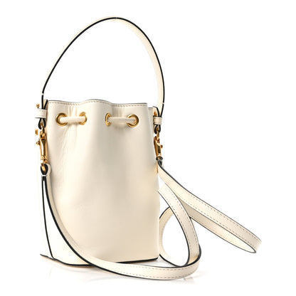 Valentino Garavani Nappa Mini VLogo Signature Bucket Bag Light Ivory 3 of 9