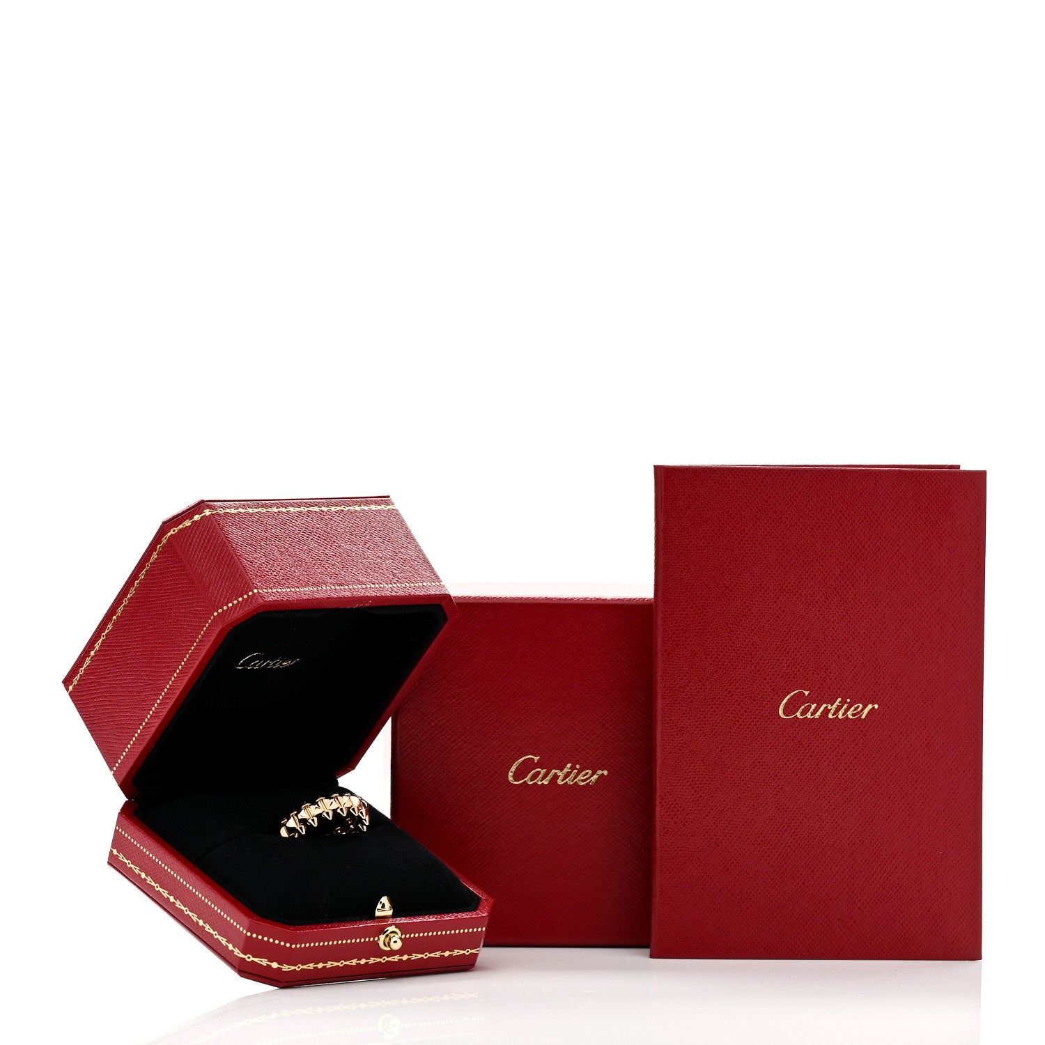 Cartier 18K Pink Gold MM Clash De Cartier Ring 53 6.5 5 of 5