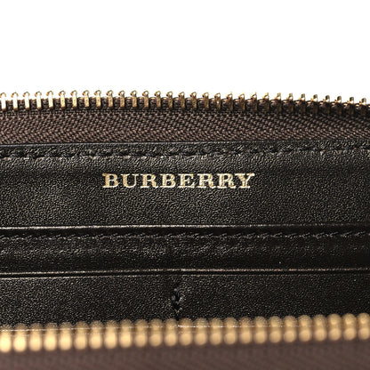 Burberry Haymarket Check Large Ziggy Zip Around Wallet Chocolate 6 of 6