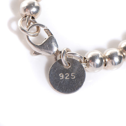 Tiffany Sterling Silver 18K Rose Gold Return to Heart Bead Bracelet 5 of 9