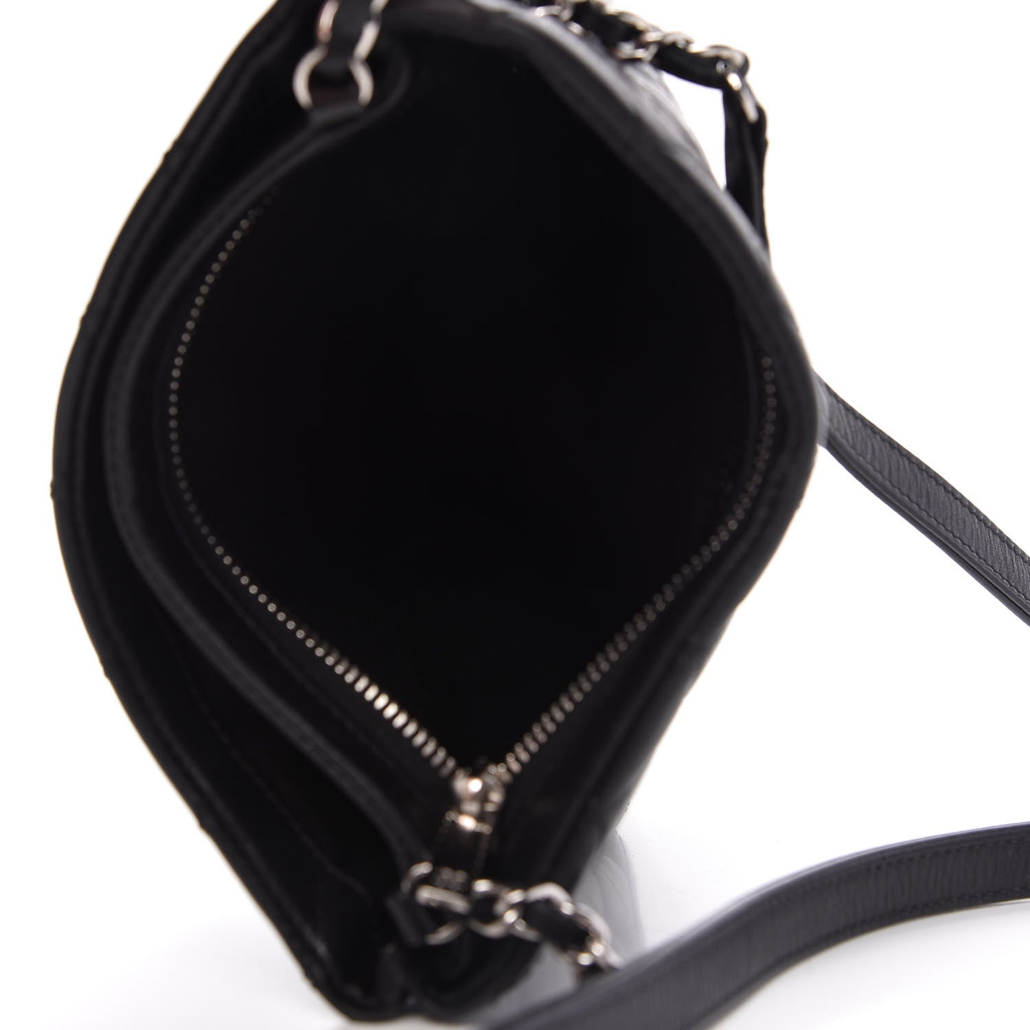 Chanel Aged Calfskin Quilted Crossbody Bag Black 5 of 10