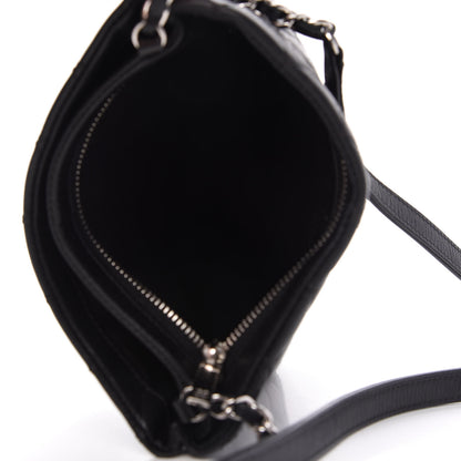 Chanel Aged Calfskin Quilted Crossbody Bag Black 5 of 10