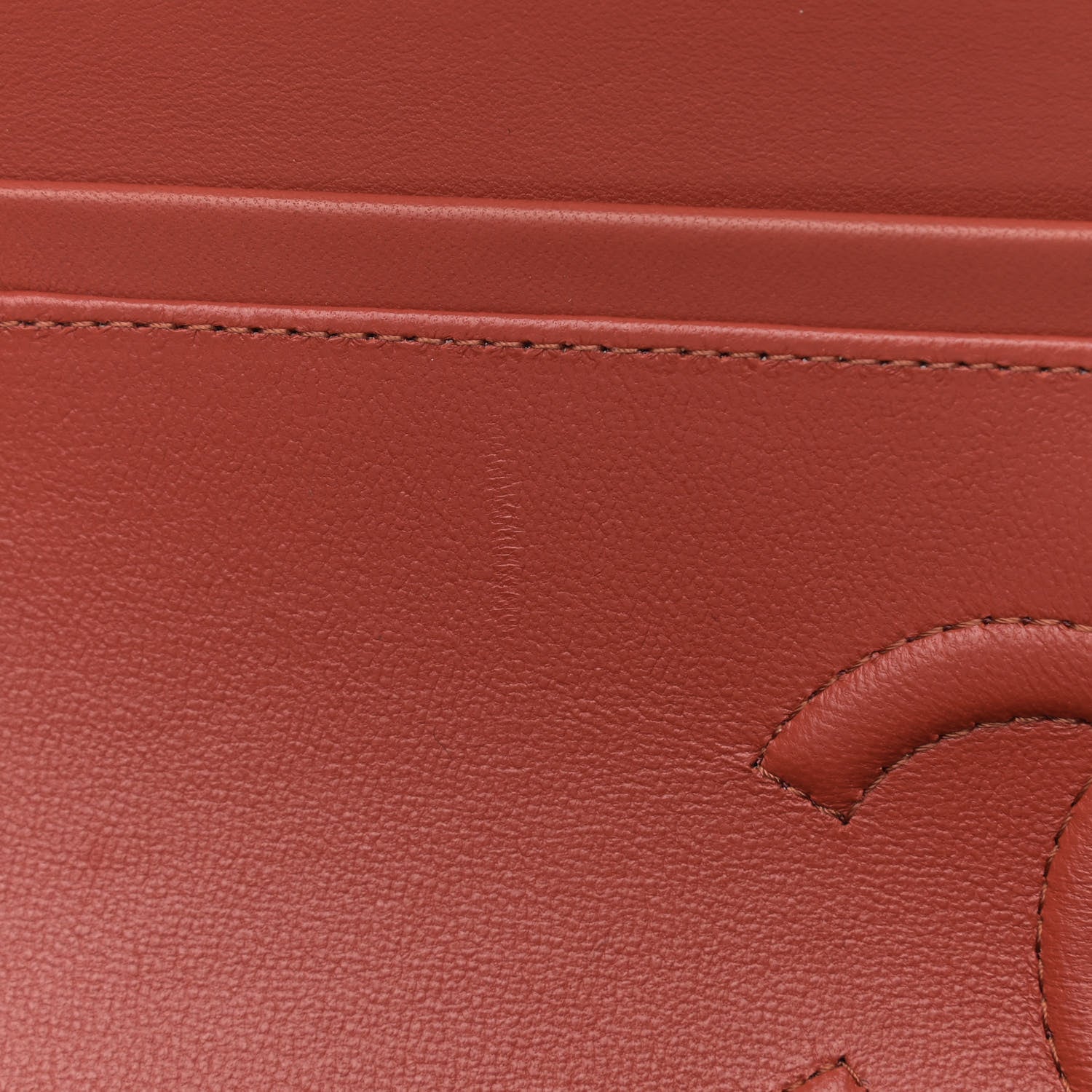 Chanel Lambskin Quilted Small Double Flap Brown 7 of 10