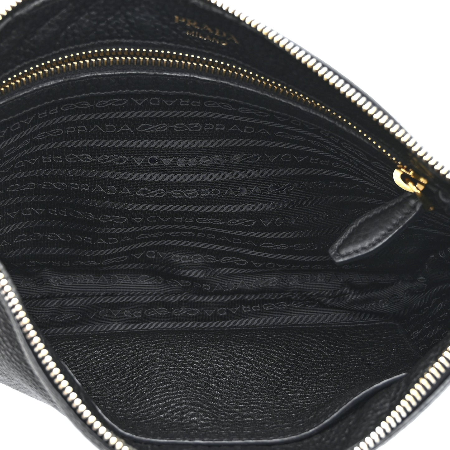 Vitello Daino Crossbody Bag Black