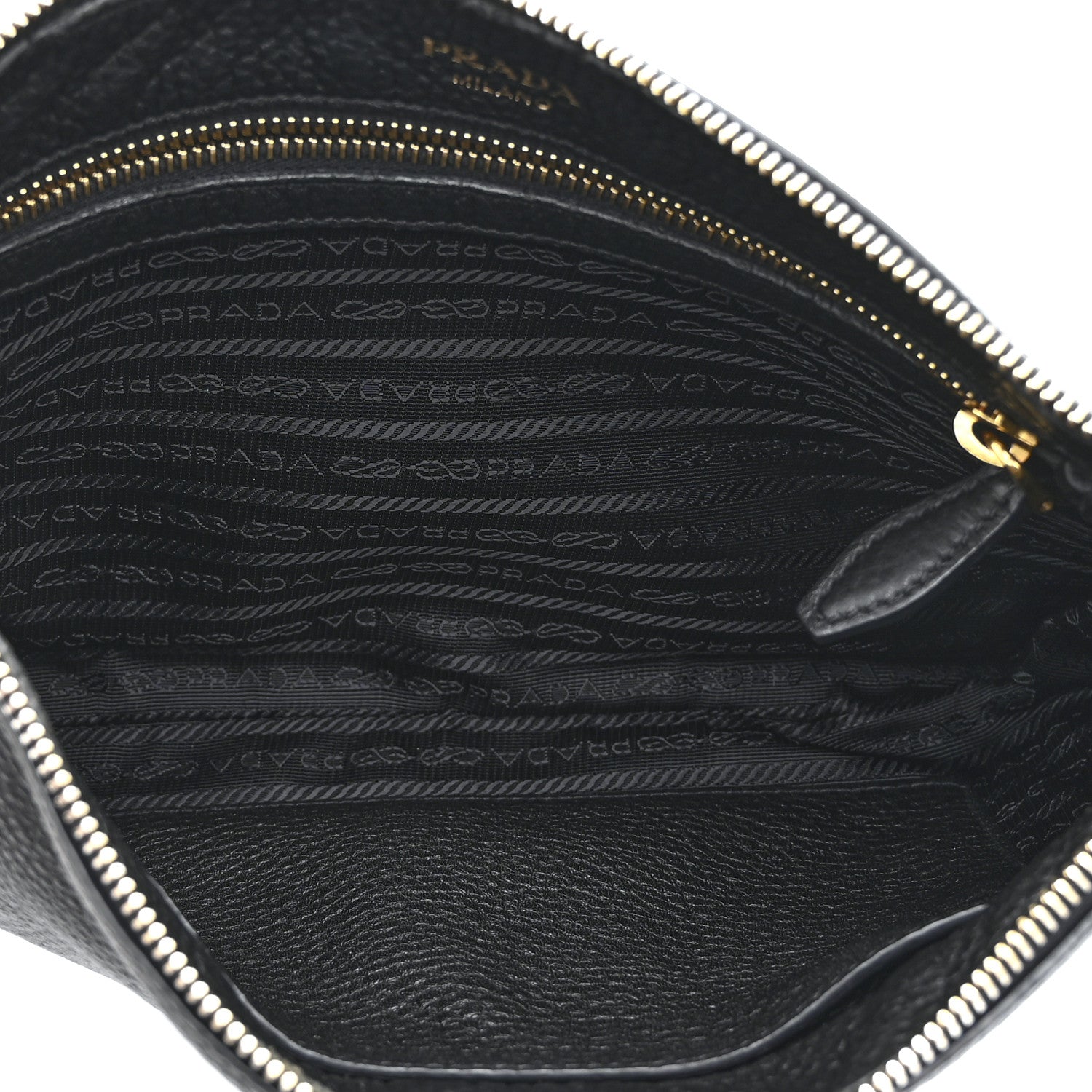 Prada Vitello Daino Crossbody Bag Black 5 of 10