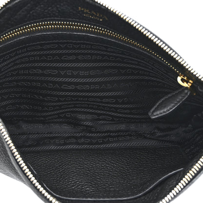 Prada Vitello Daino Crossbody Bag Black 5 of 10
