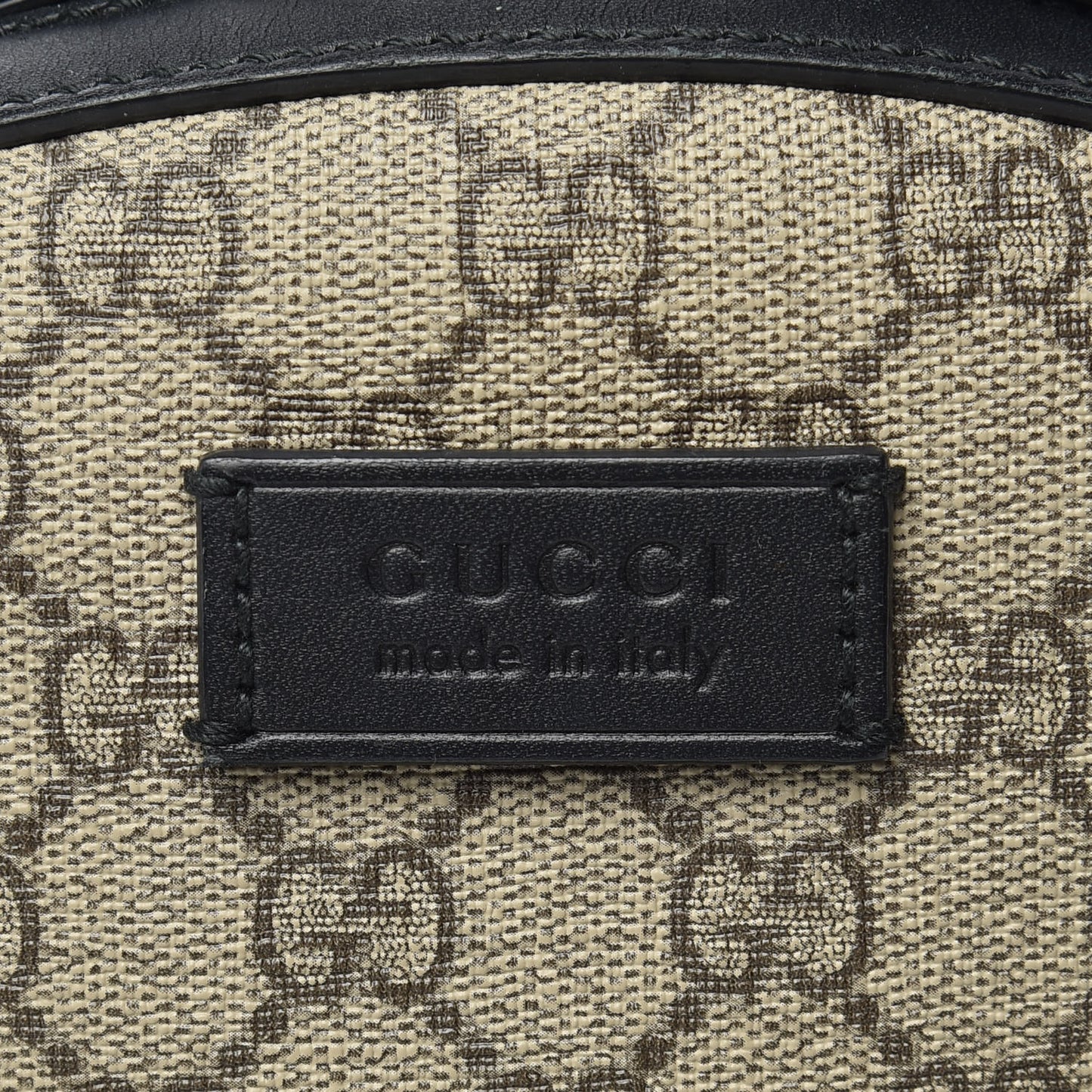 GG Supreme Monogram Small Eden Day Backpack Black