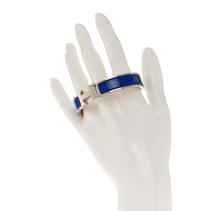 Hermes Enamel Narrow Clic Clac H Bracelet PM Iris 2 of 4