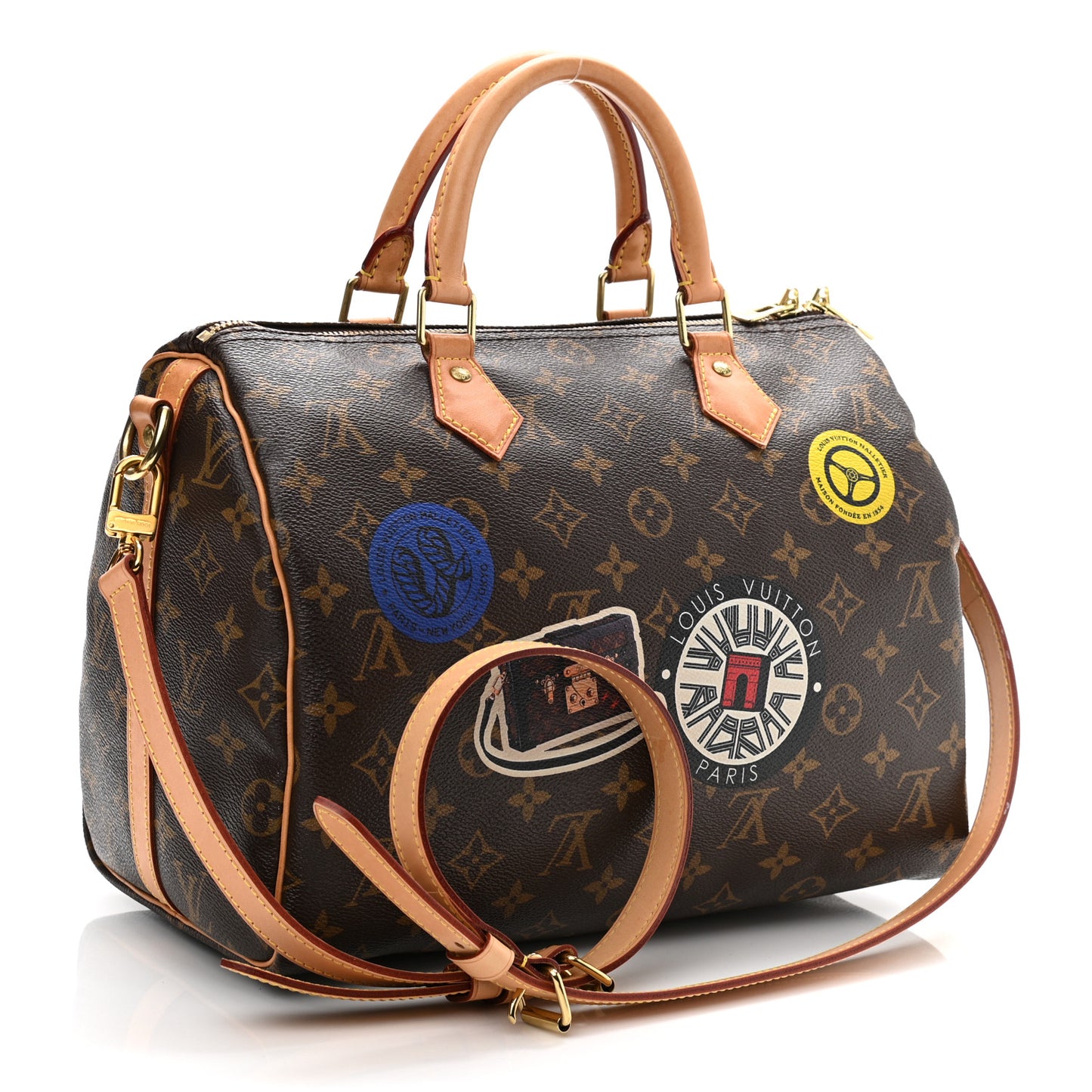 Monogram World Tour Speedy Bandouliere 30