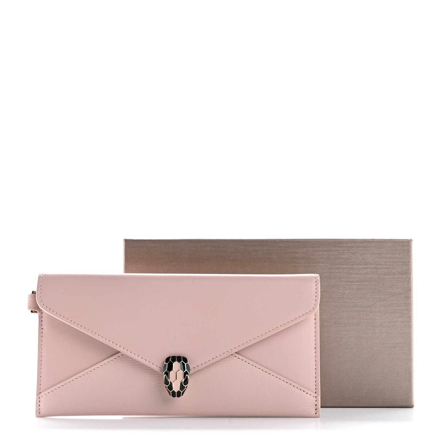 Calfskin Serpenti Forever Wristlet Wallet Crystal Rose