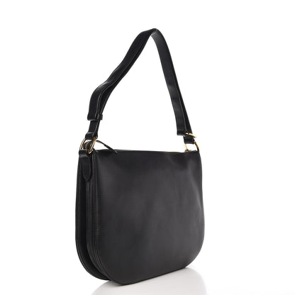 Celine Smooth Calfskin Medium Saddle Bag Black 3 of 7