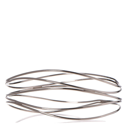 Tiffany Sterling Silver Elsa Peretti 5 Row Wave Bracelet 1 of 3