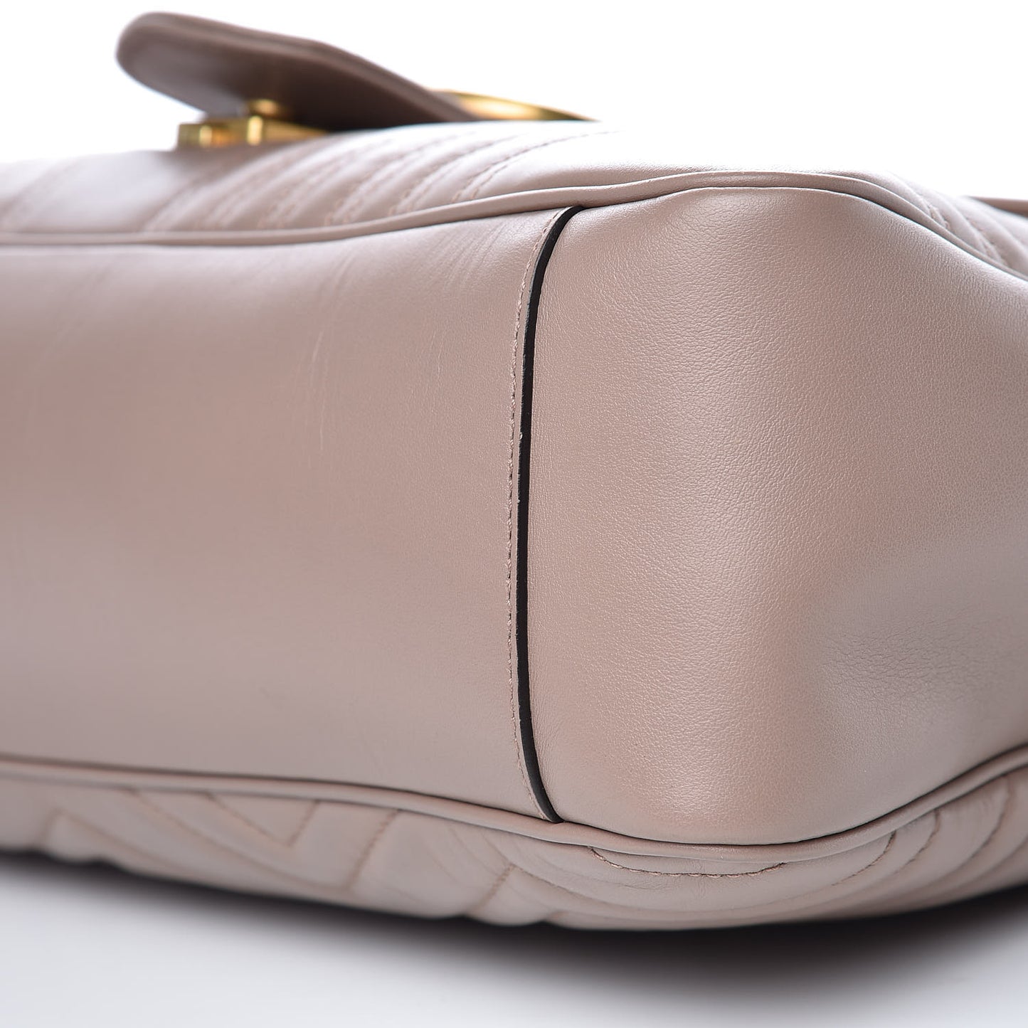 Calfskin Matelasse Heart Large GG Marmont Shoulder Bag Porcelain Rose