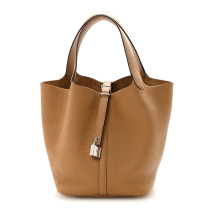 Hermes Taurillon Clemence Picotin Lock 22 Biscuit Biscuit 1 of 10