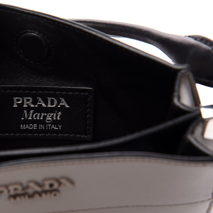 Prada City Calfskin Small Margit Bag Argilla Black 7 of 11