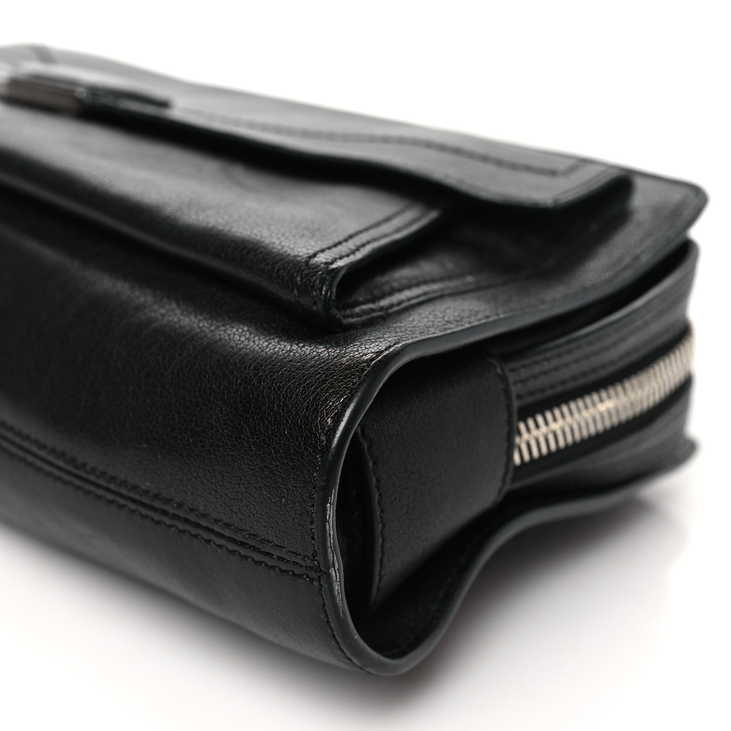 Calfskin PS13 Shoulder Bag Black