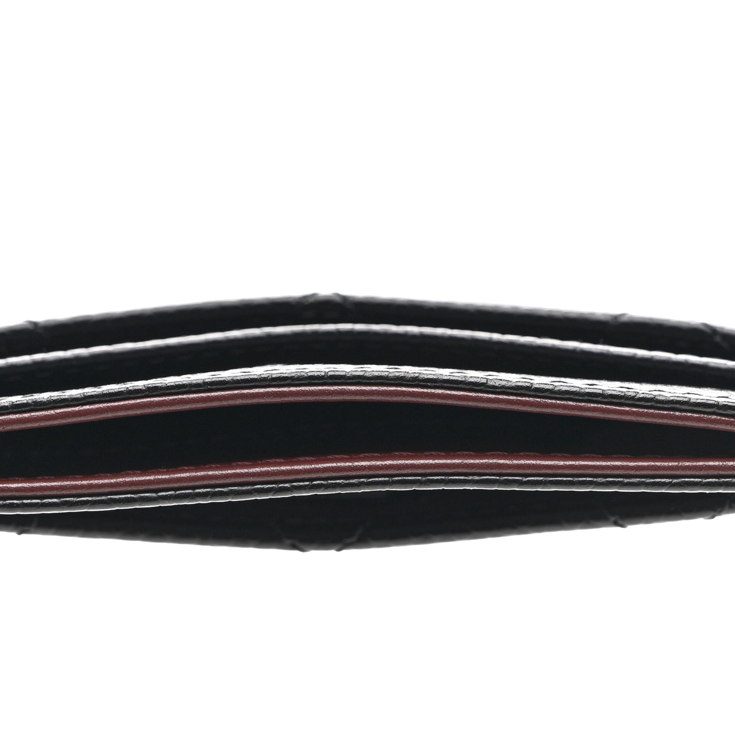 Caviar Quilted Card Holder Black