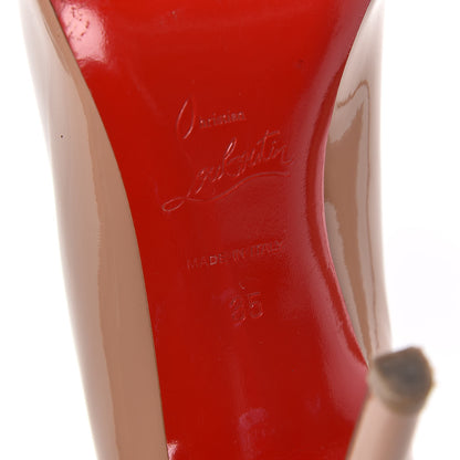 Christian Louboutin Patent Simple 100 Pumps 35 Nude 8 of 12