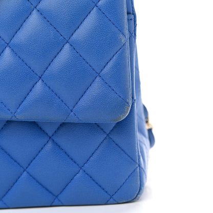 Chanel Lambskin Quilted Medium Double Flap Blue 8 of 15