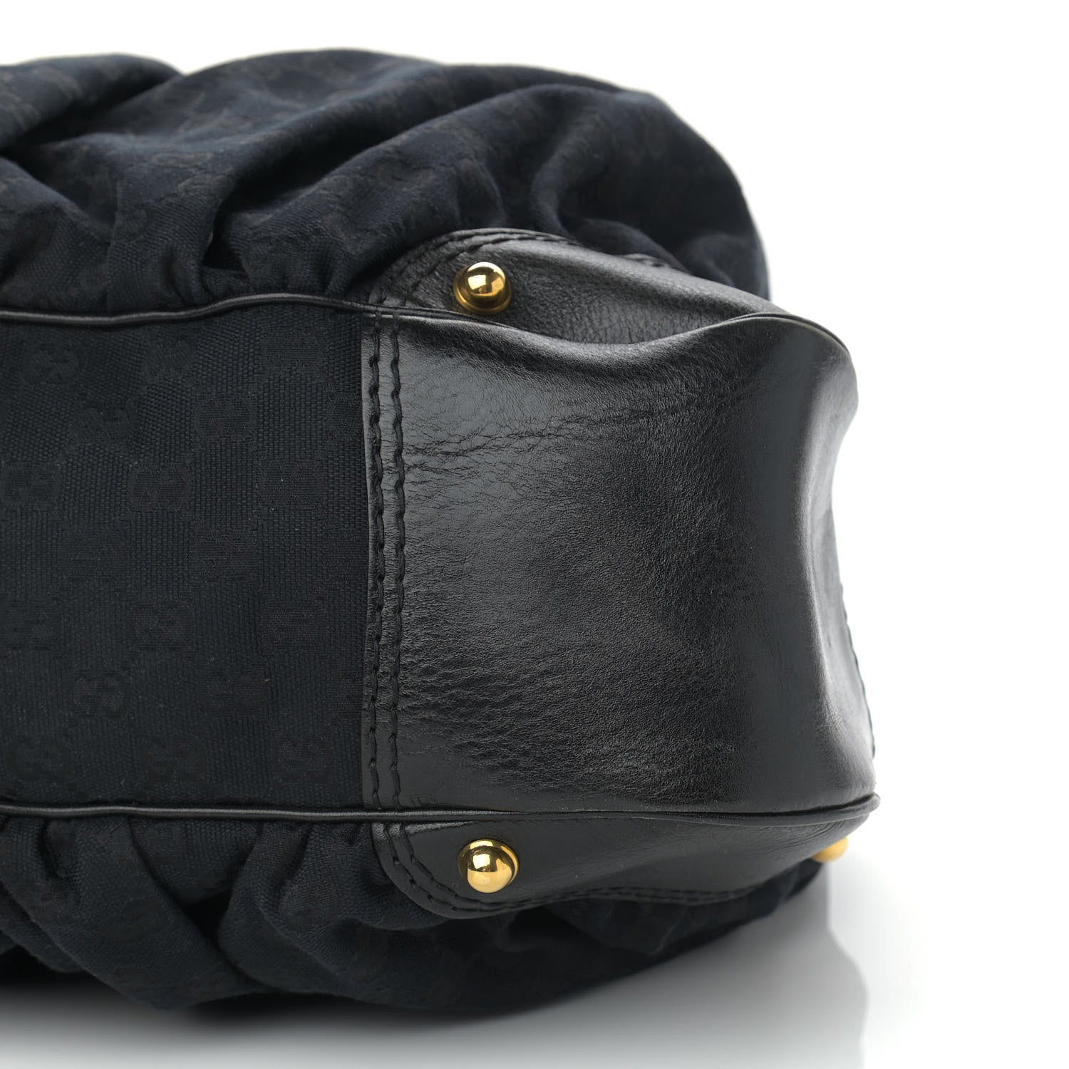 Gucci Monogram Large Jockey Hobo Black 10 of 11