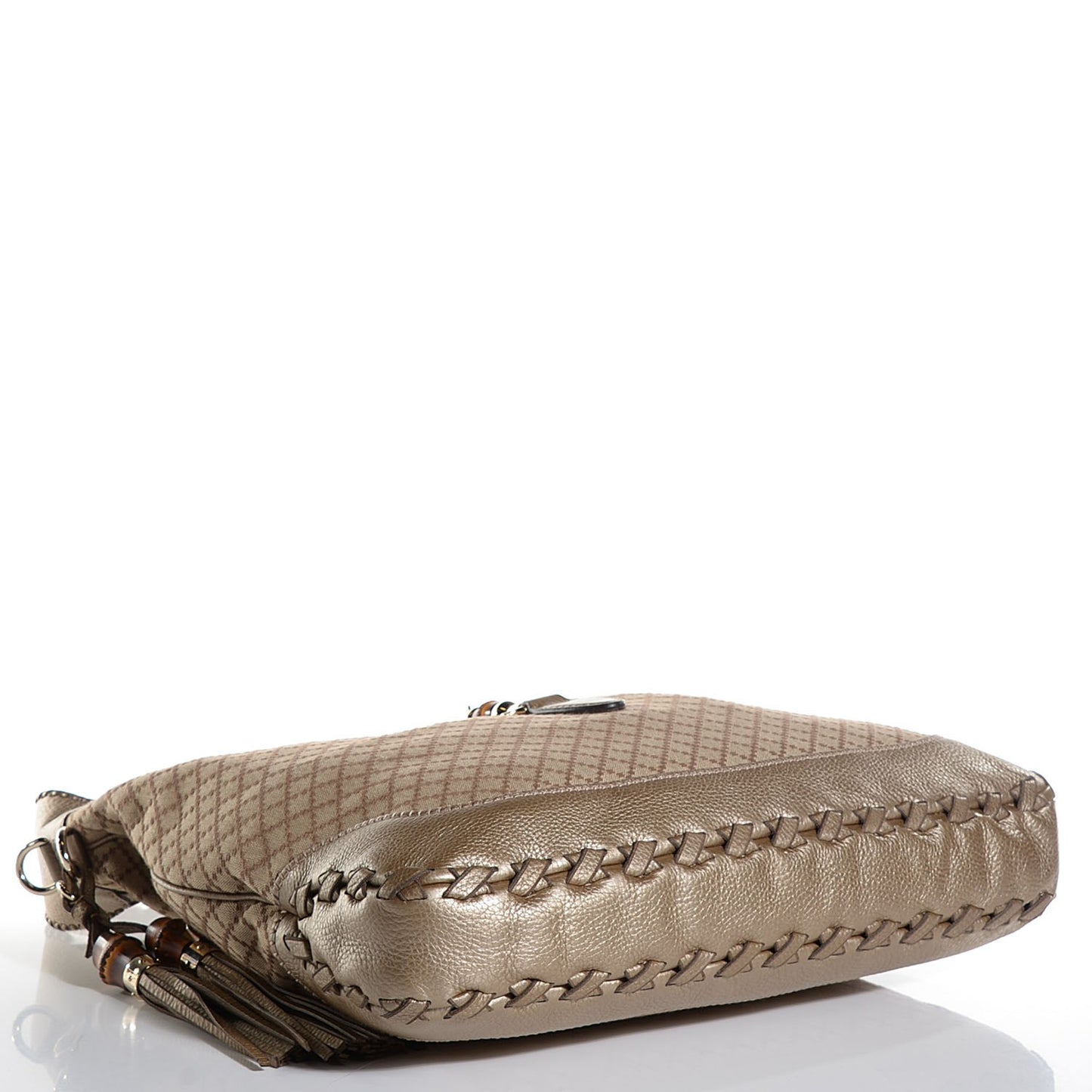 Diamante Large New Jackie Shoulder Bag Champagne