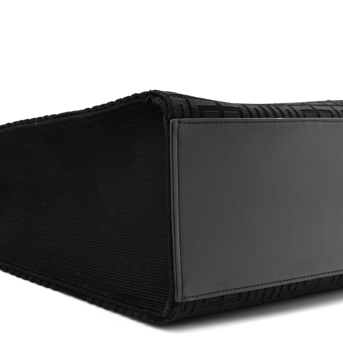 Canvas Jacquard 4G Medium Chain Tote Black