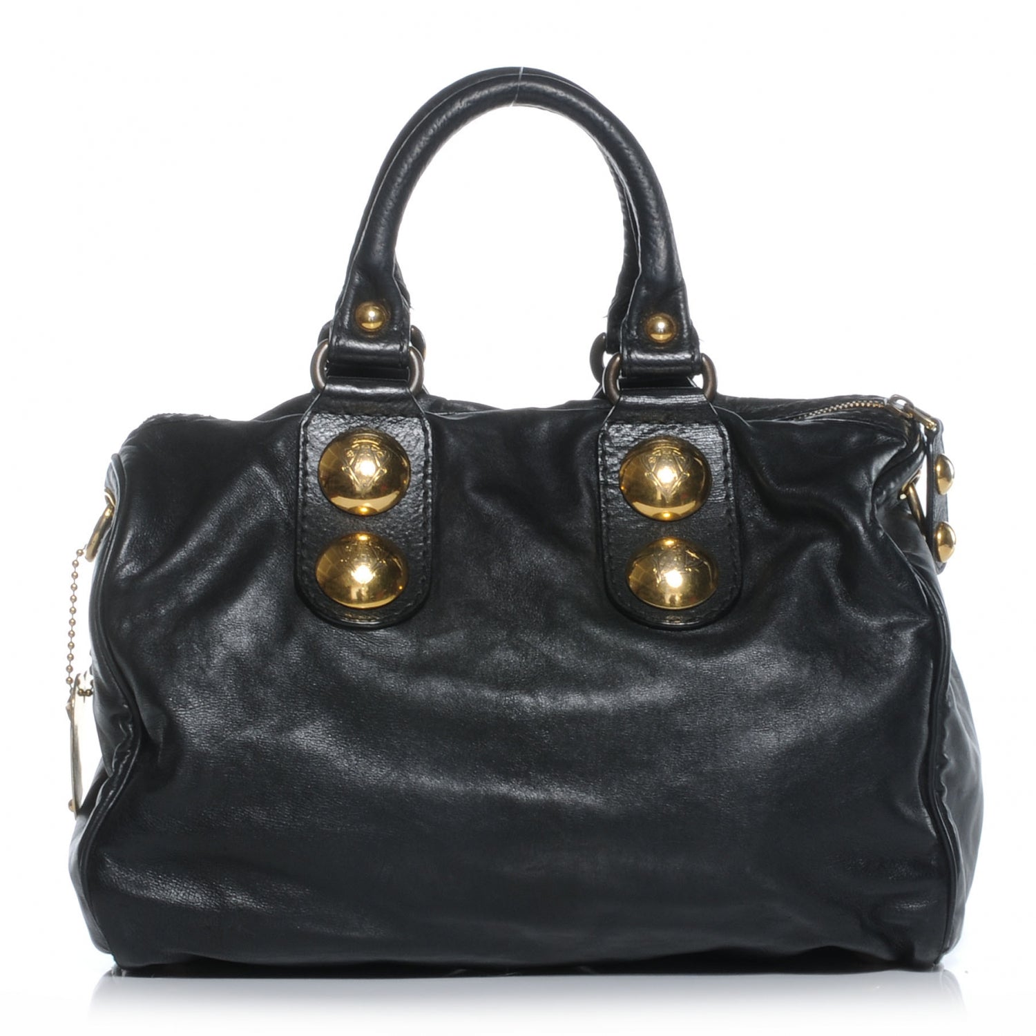 Gucci Leather Babouska Medium Boston Black 1 of 8