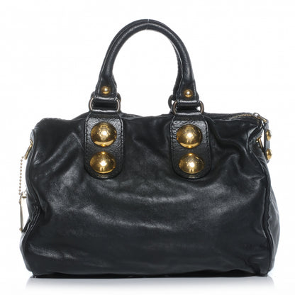 Gucci Leather Babouska Medium Boston Black 1 of 8