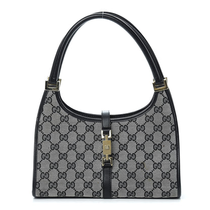 Gucci Monogram Bardot Shoulder Bag Black 1 of 13