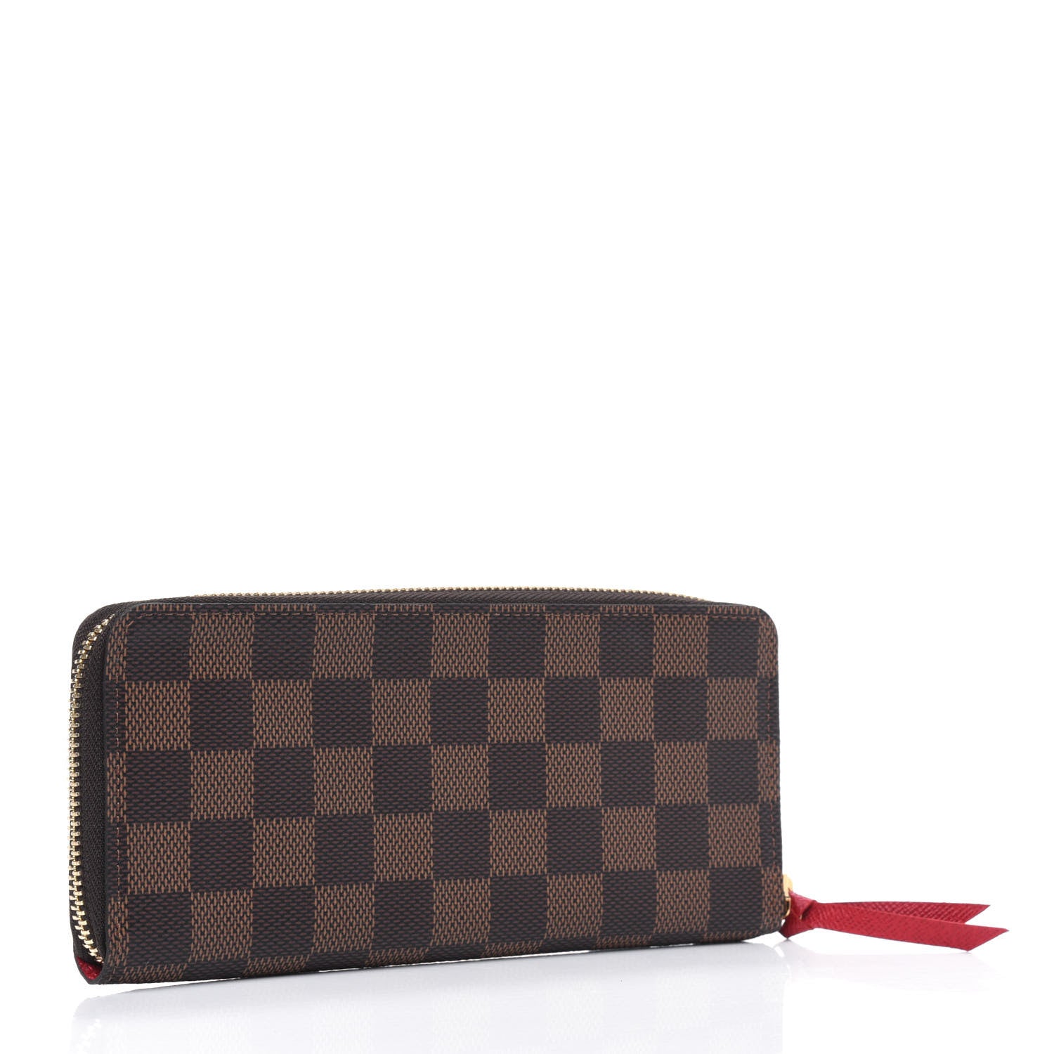 Louis Vuitton Damier Ebene Clemence Wallet Cherry 2 of 4